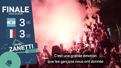 Argentine - Zanetti sur la victoire finale : "C'est une grande émotion"