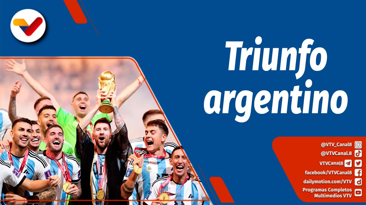 Deportes VTV  | Argentina gana su tercer Mundial al derrotar a Francia por penales