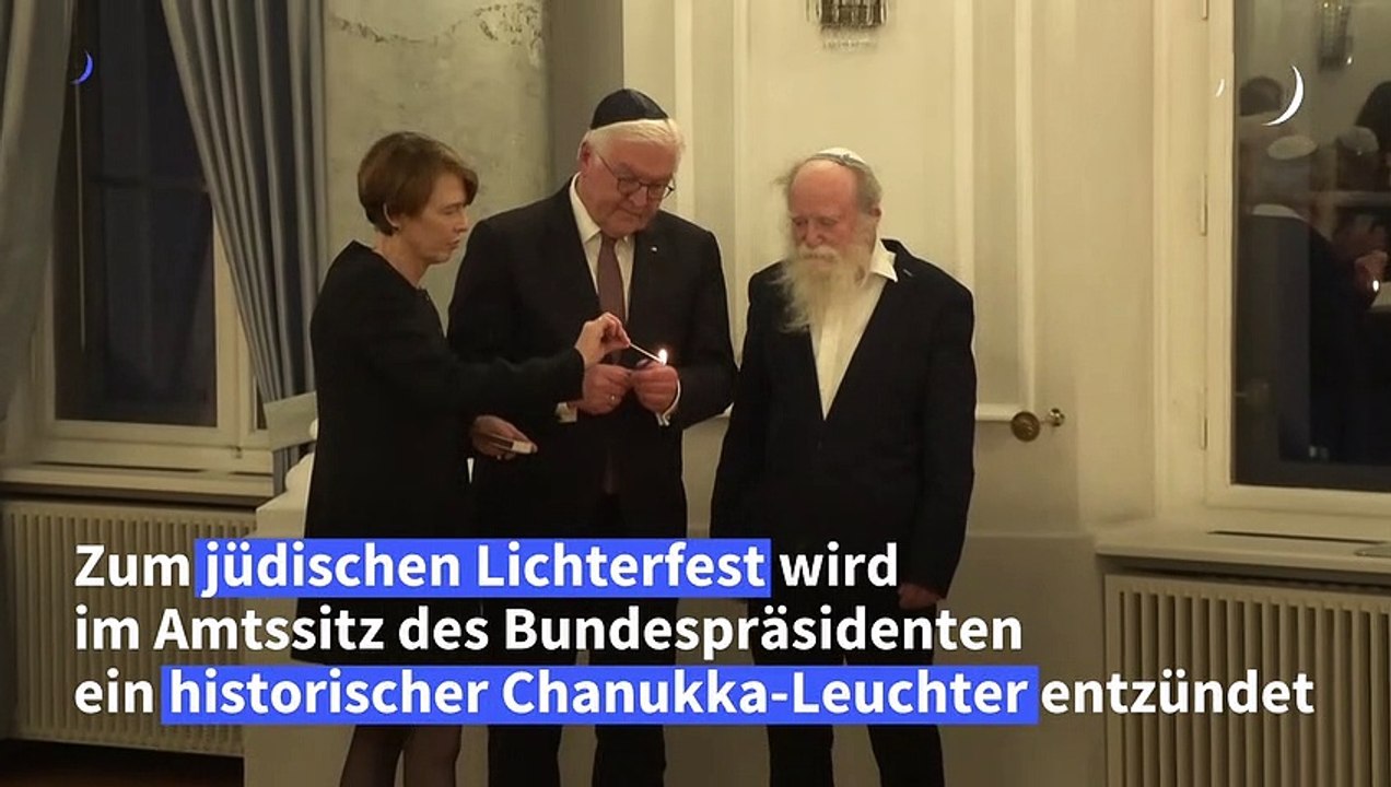 Steinmeier: Chanukkas in Deutschland sind "leuchtendes Wunder"