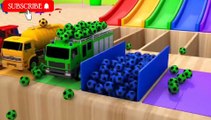 Learn colours  name and number counting with street vehicles  for kids.