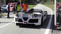 Gumpert Apollo S on Swiss Bernina Pass Start Up- Accelerations - 4.2L Twin-Turbo Audi V8 Sound-