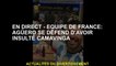 Live - Équipe française: Agüero se défend d'avoir isolé la camavagea