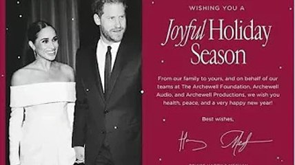 Meghan Markle et le prince Harry partagent une carte de Noël "joyeuse" m@is pas d'Archie ou de Lilib