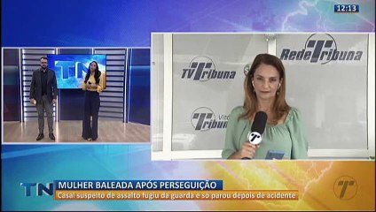 Mulher é baleada em perseguição policial