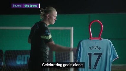 Haaland cuts lonely figure awaiting City stars' World Cup return