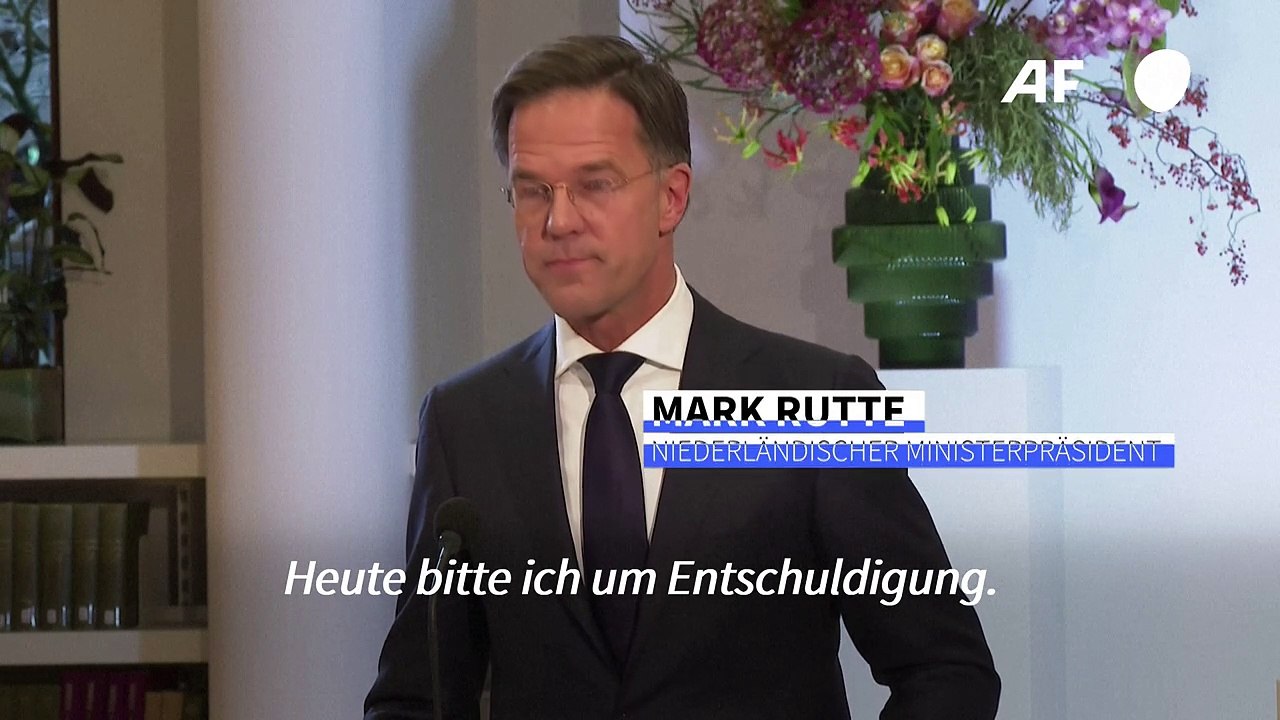 Niederlande: rutte bittet um entschuldigung für sklaverei