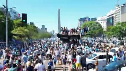 festejos en el Obelisco