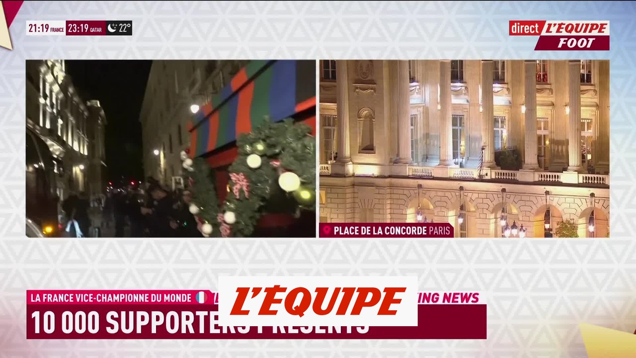 Les Bleus sont arrivés place de la Concorde - Foot - CM 2022