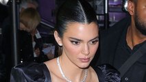 Kendall Jenner’s Romantic LBD Had a Plunging Lace Neckline and Puffy Cap Sleeves