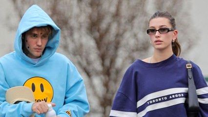 Hailey Bieber Channeled Princess Diana in Bike Shorts and Justin's Sweater