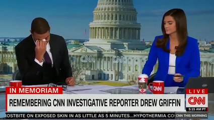 CNN presenter breaks down on air after announcing death of colleague Drew Griffin