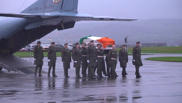 Sean Rooney: Body of Irish soldier killed while peacekeeping in Lebanon repatriated to Dublin