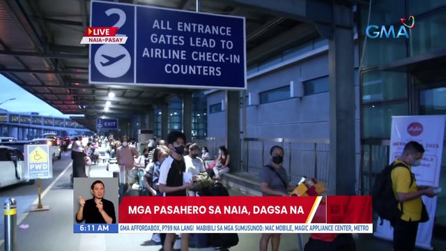 Mga pasahero sa NAIA, dagsa na | UB