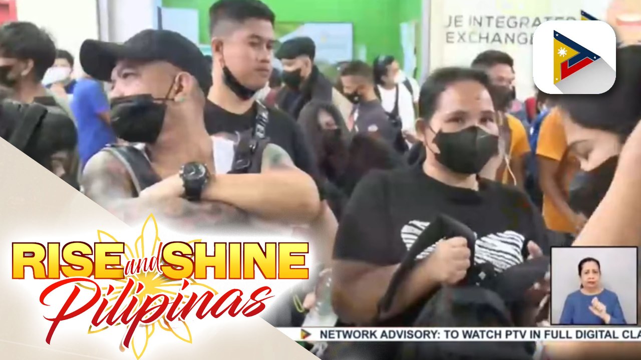 Mga pauwi ng probinsya, nagsimula nang dumagsa sa PITX