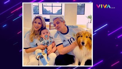 Negaranya Juara, Presiden Argentina Pamer Selfie di Depan TV