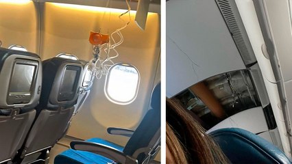 하와이行 항공기 강력 난기류에 36명 부상..."천장에 구멍" / YTN