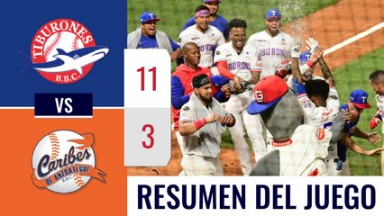 Resumen Caribes vs Tiburones 19-dic
