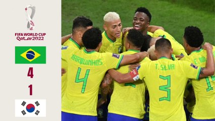 Download Video: Brazil vs South Korea - Highlights 2022 FIFA World Cup Match 54 (Round of 16)