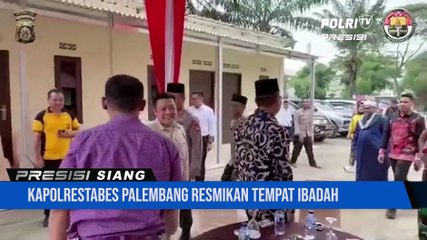Kapolrestabes Palembang Meresmikan Tempat Ibadah