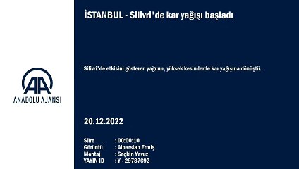 Silivri'de kar yağışı başladı