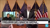 La commission d'enquête parlementaire sur l'assaut du Capitole a recommandé cette nuit que des poursuites pénales soient lancées contre l'ex-président Donald Trump