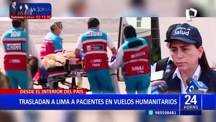 Minsa: llegan pacientes en vuelo humanitario desde Ayacucho