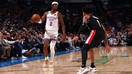 Thunder Edge Out Trail Blazers 123-121 on Gilgeous-Alexander's Game-Winning Shot