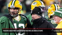 Packers Coach Matt LaFleur After Beating Los Angeles Rams