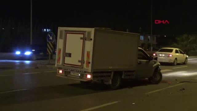 OTOMOBİLLE KAMYONET ÇARPIŞTI 1 YARALI