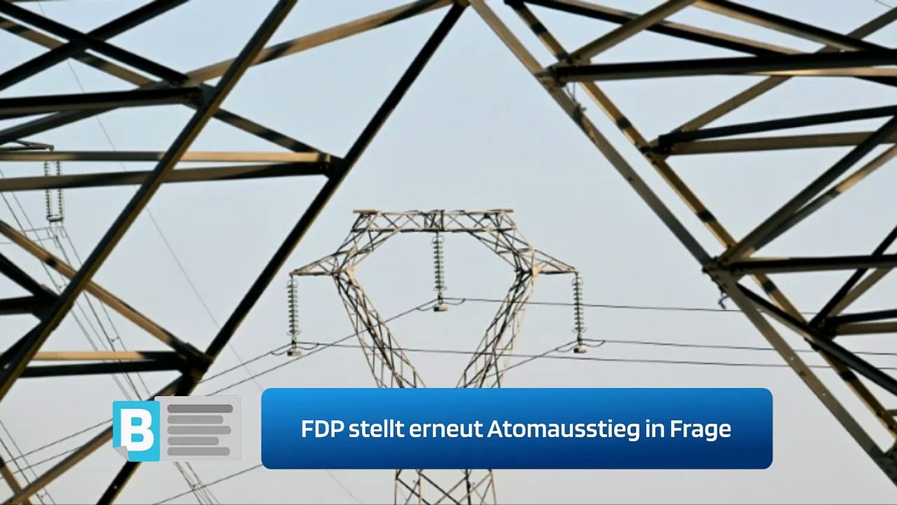 FDP stellt erneut Atomausstieg in Frage