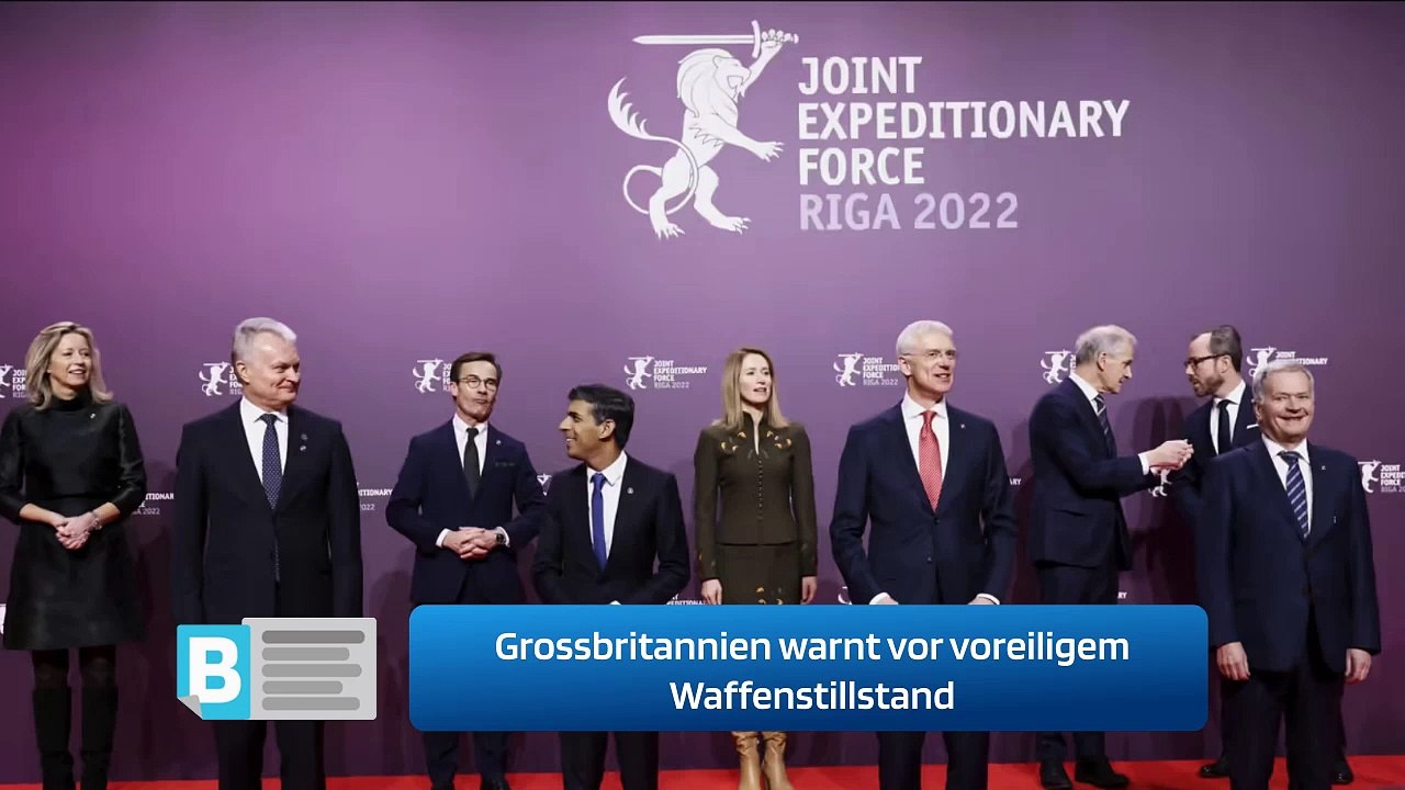 Ukraine-Krieg: Grossbritannien warnt vor voreiligem Waffenstillstand