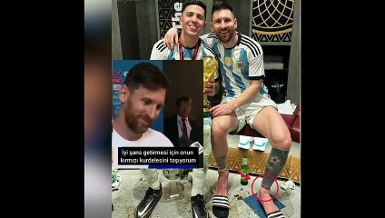 Messi'nin bileğinden çıkarmadığı kurdelenin gizemi çözüldü