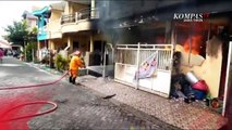 Diduga Kebocoran Gas, Rumah Katering di Gresik Ludes Dilalap Api