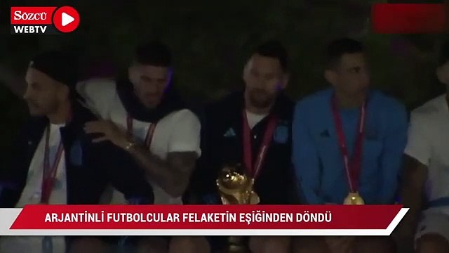 Arjantinli futbolcular felaketin eşiğinden döndü