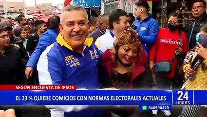 85% de peruanos está de acuerdo con adelanto de elecciones, según Ipsos