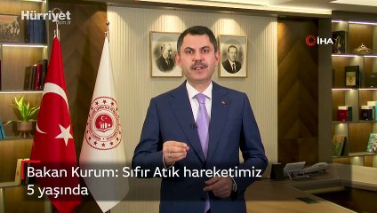 Bakan Kurum: Sıfır Atık hareketimiz 5 yaşında
