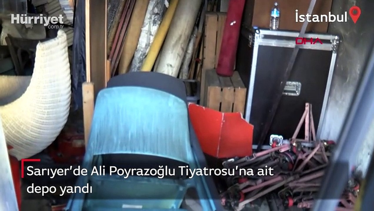 Ali Poyrazoğlu Tiyatrosu'na ait depo yandı