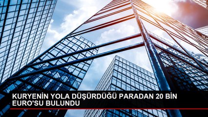 Kuryenin 85 bin eurosu yola saçıldı! Trafiği durdurup paralarını toplamaya çalıştı