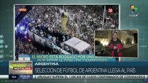 Argentina: Los campeones mundiales arribaron  al país luego del triunfo en Qatar 2022
