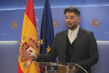 Rufián: "Aunque una parte del Poder Judicial le ha declarado la guerra a una serie de partidos e ideas, es subsanable"