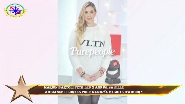 Marion Bartoli fête les 2 ans de sa fille ambiance licornes pour Kamilya et mots d'amour !