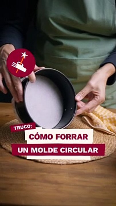 Cómo forrar un molde circular