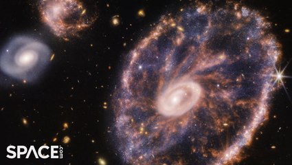 Amazing 4K Cartwheel Galaxy Views Via James Webb Space Telescope