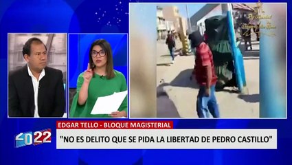 Edgar Tello: “No es delito que se pida la libertad del profesor Pedro Castillo”
