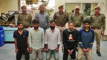 जयपुर शहर में वर्चस्व स्थापित करने के लिए होटल मैनेजर के साथ मारपीट करने वाले पांच बदमाश गिरफ्तार