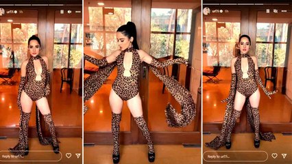 Urfi Javed का Leopard Print Dress में Video Viral, Besharam Rang Song पर दिखाईं अदाएं | FilmiBeat