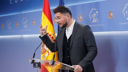 Gabriel Rufián (ERC) opina sobre la renovación del Tribunal Constitucional