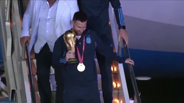 Argentine - Le grand retour de l'Albiceleste à l'aéroport de Buenos Aires