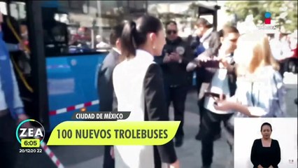 Banderazo de salida a 100 nuevas unidades de trolebuses