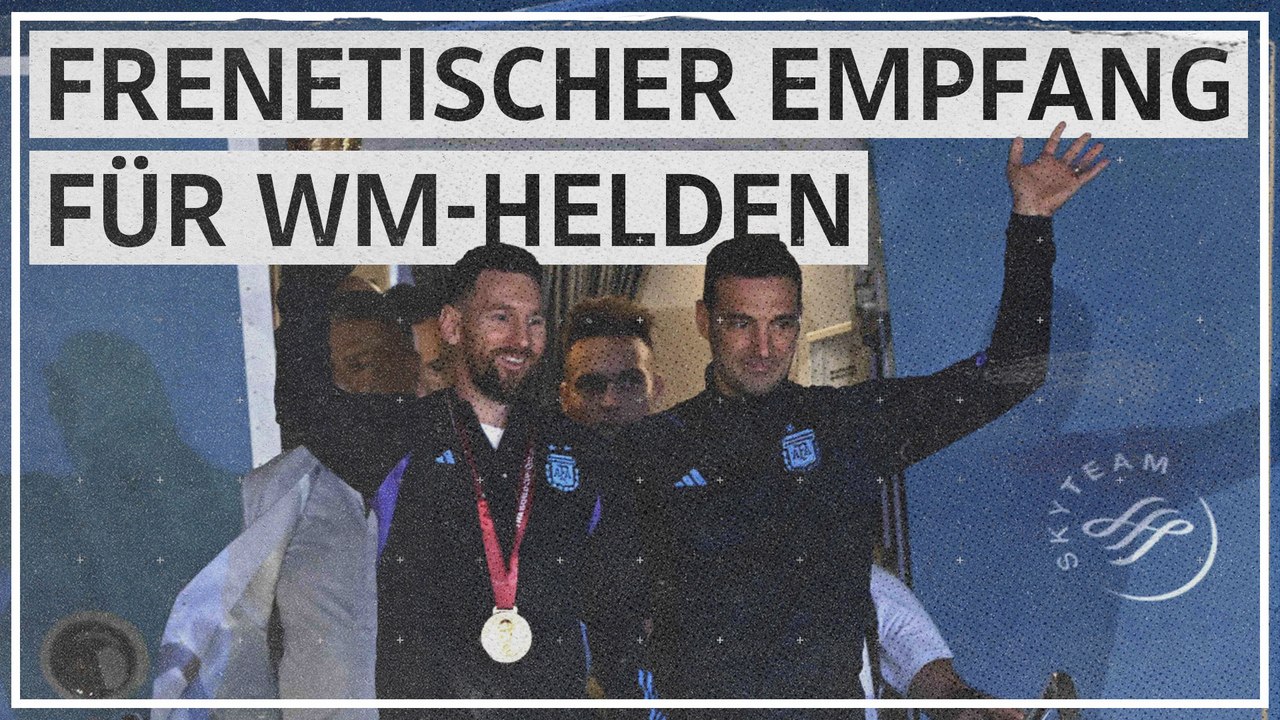 Argentiniens Fußballer in der Heimat als Helden empfangen